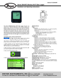 Thumbnail of document Manual - DW-WIFI Wireless WI-FI Data Logger